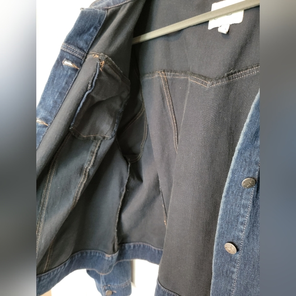 Jessica Simpson Women's Plus Size Dark Wash  Denim Jacket - 3X - Picture 2 of 8